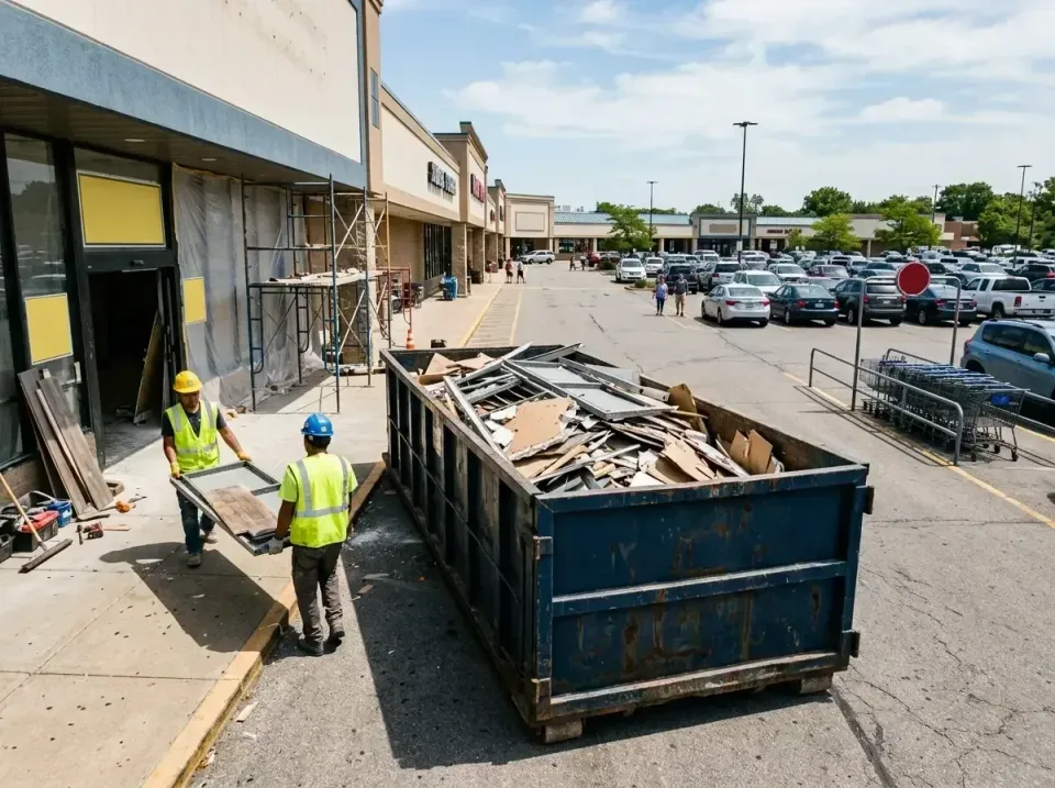 retail-store-renovation-debris-003 — frequently asked questions, Roll-off Dumpster Rentals in Peoria, IL